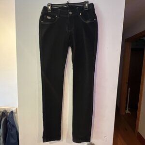 Kuhl Jeans Sz 6 REG Born In The Mountains Women's Black Pants Style 6201